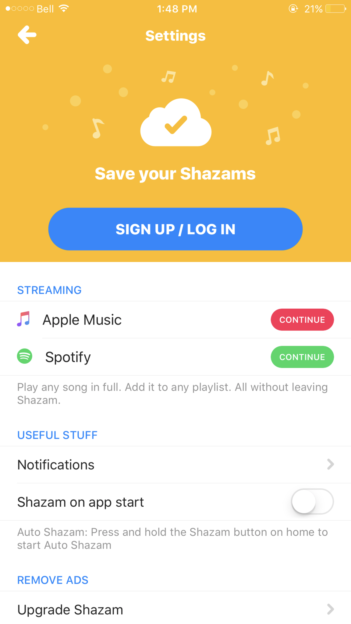 Shazam playlist